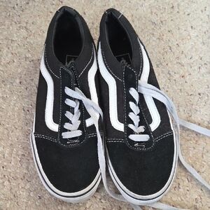 Black and White Vans Sneakers